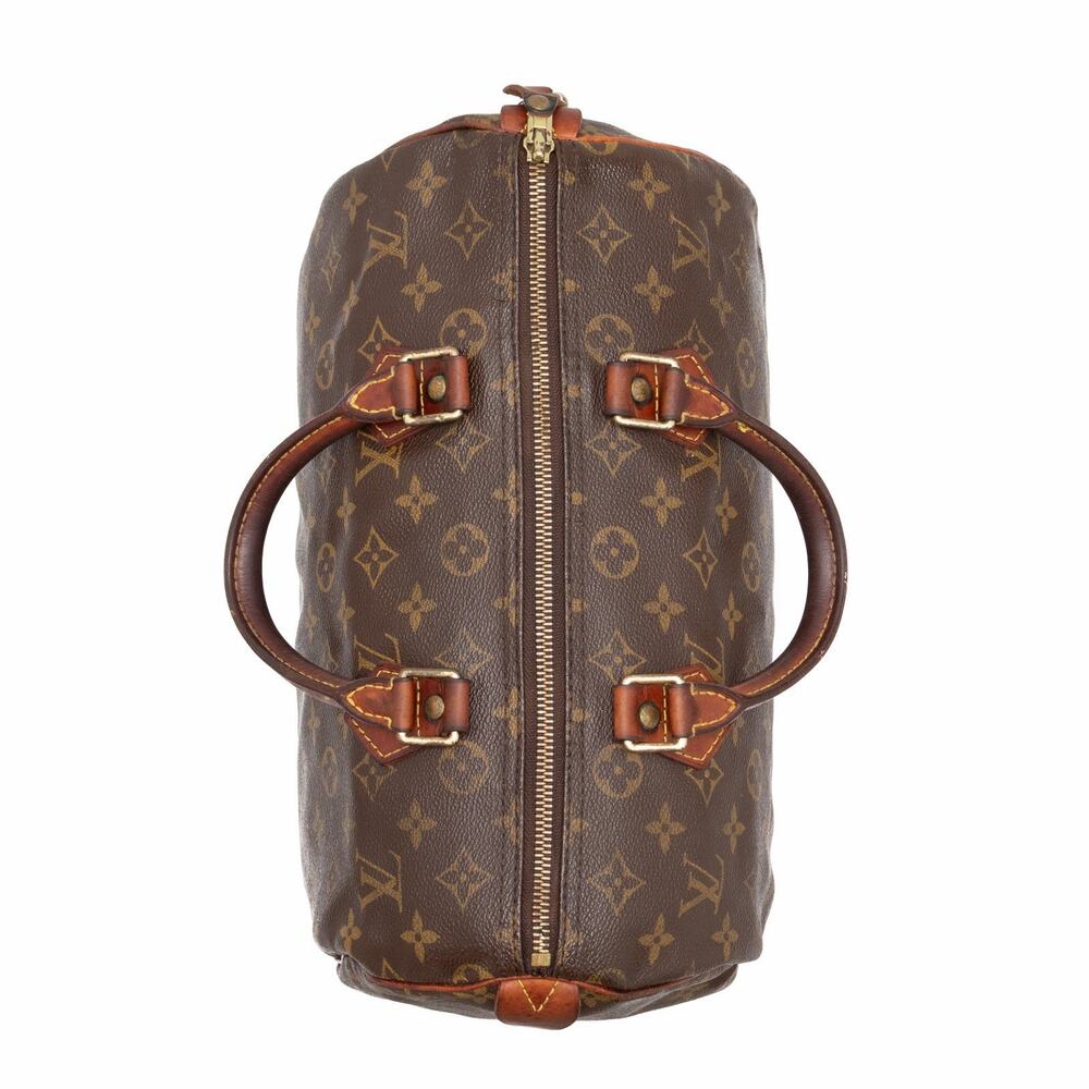 LOUIS VUITTON Vintage Brown Monogram Speedy 30 Hand Bag M41526 - Picture 7 of 16